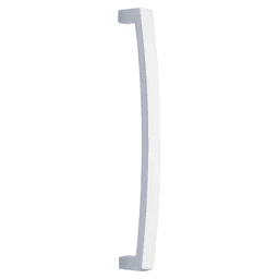 12" Bauhaus Back to Back Mounting Appliance Pull, Polished Chrome