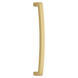 12" Bauhaus Back to Back Mounting Appliance Pull, Satin Brass