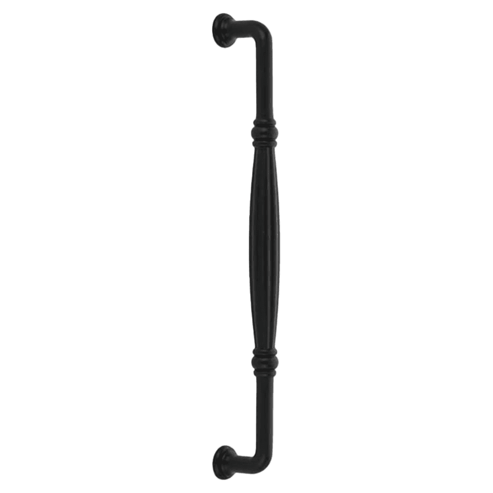 12" Fluted Back to Back Mounting Appliance Pull, Flat Black Bronze