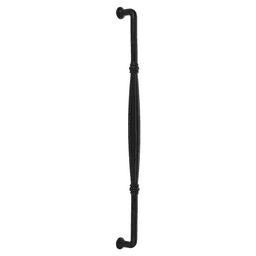 18" Fluted Back to Back Mounting Appliance Pull, Flat Black Bronze