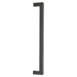 12" Rustic Modern Rectangular Back to Back Mounting Appliance Pull, Medium Bronze
