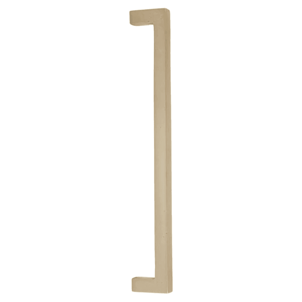 12" Rustic Modern Rectangular Back to Back Mounting Appliance Pull, Tumbled White Bronze