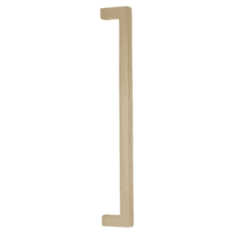 12" Rustic Modern Rectangular Back to Back Mounting Appliance Pull, Tumbled White Bronze