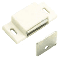 1000 Magnetic Catch, White 100/Box