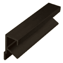 3" Finger Pull for 3/4" Panels, Satin Black