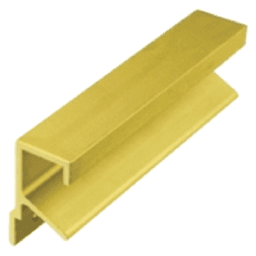 3" Finger Pull for 3/4" Panels, Satin Brass