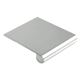 DP 1-1/2" No-Holes Edge Pull, Polished Aluminum Anodized