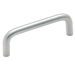 MC 4" Wire Pull, Satin Clear Anodized