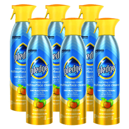 Pledge Fresh Citrus Scent Everyday Cleaner, 9.7 oz Aerosol Spray (6/Box)