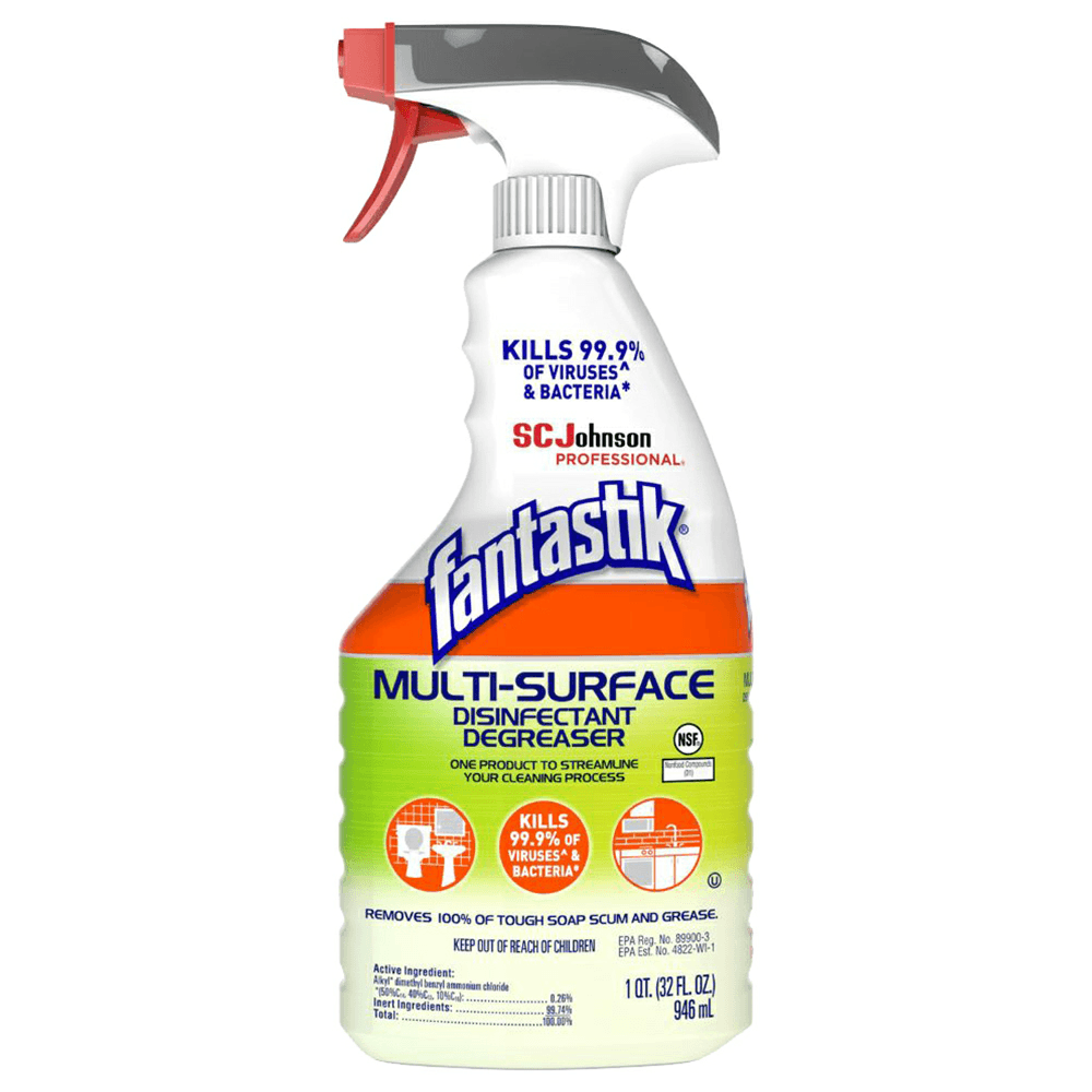 Fantastik Herbal Multi-Surface Disinfectant Degreaser, 32 oz Spray Bottle (8/Box)