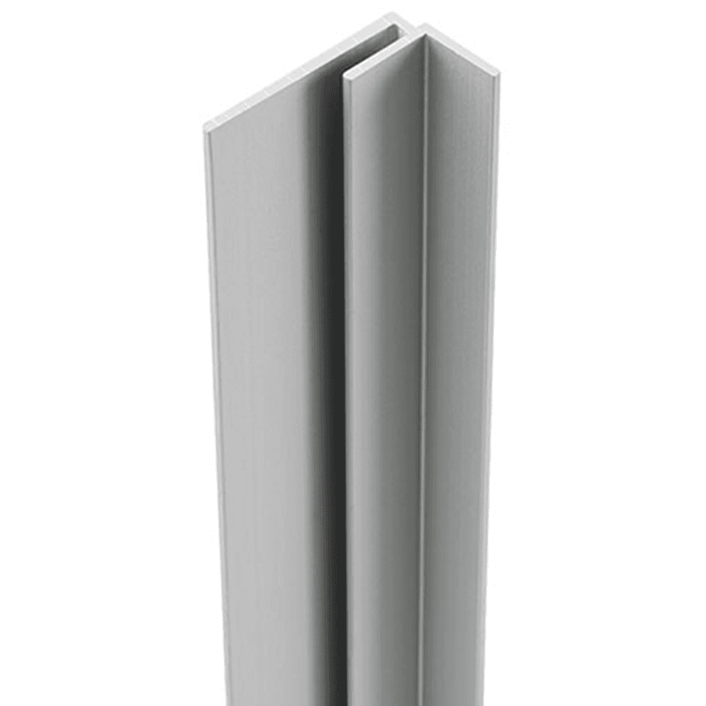 HardStop Inside Corner Trim Profile, Clear Anodized, 10'