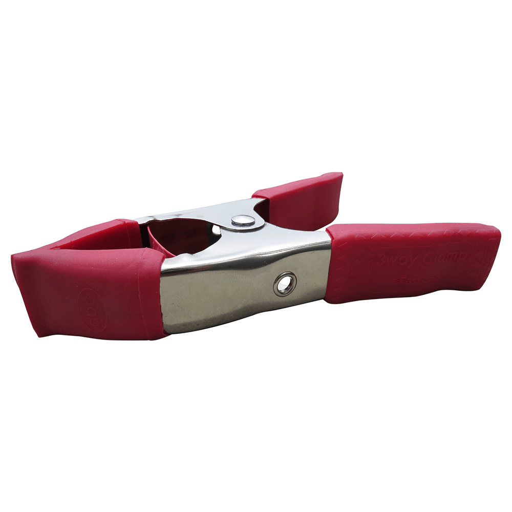 2-1/2" 3-Way Spring Clamp with Protective Tip and Handle, 1-1/2" Throat Depth