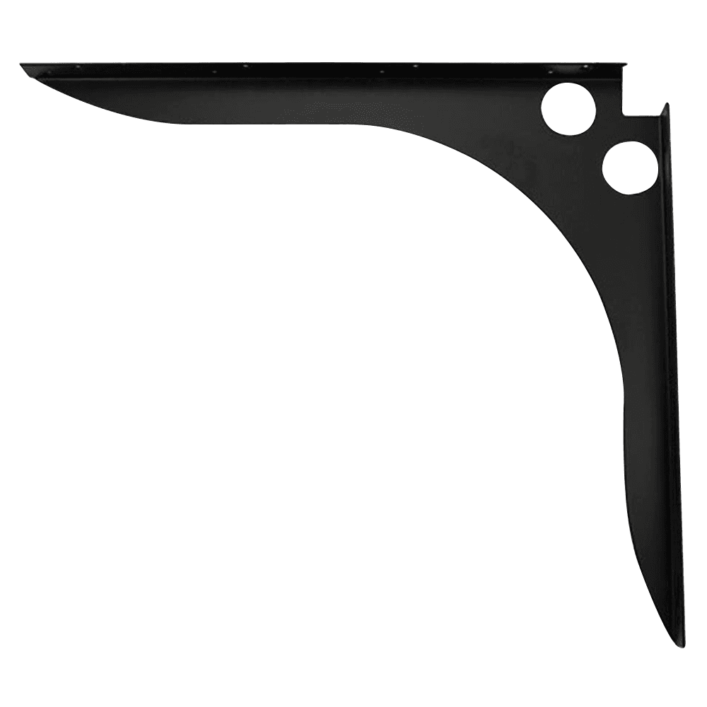 8" x 12" Decorative Bracket, Black Finish
