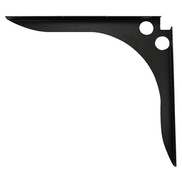 8" x 12" Decorative Bracket, Black Finish