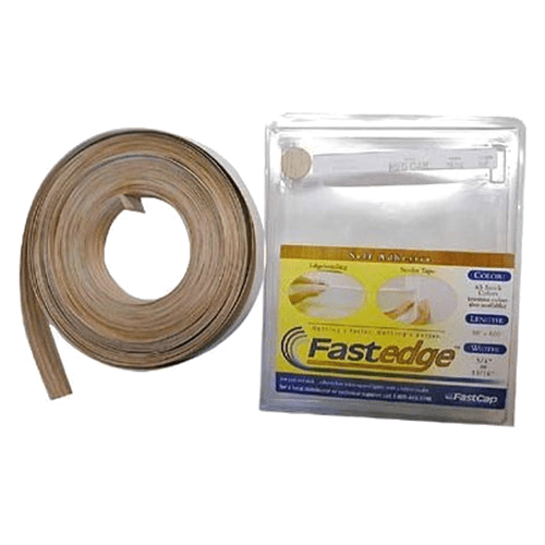 Peel & Stick PVC Edgebanding, Black, 0.018" Thick 3/4" x 50' Roll