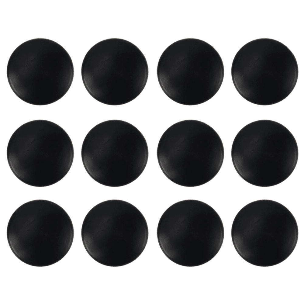 9/16" Screw Cover Cap, Black, PVC, Box of 264