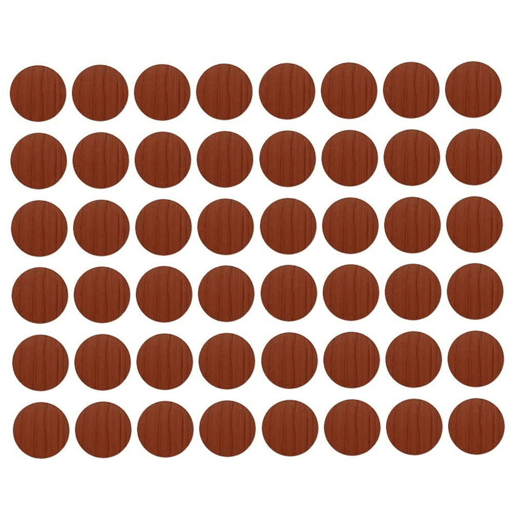 9/16" Screw Cover Cap, Dark Red Mahogany, PVC, Box of 265