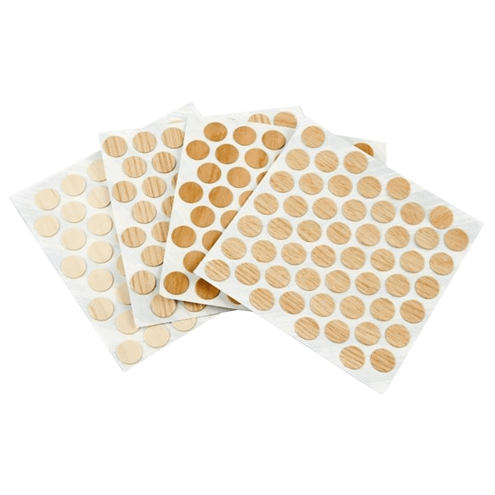 9/16" Screw Cover Cap, Golden Cherry, PVC, Box of 265