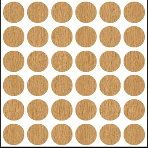 9/16" Screw Cover Cap, Hardrock Maple, PVC, Box of 265