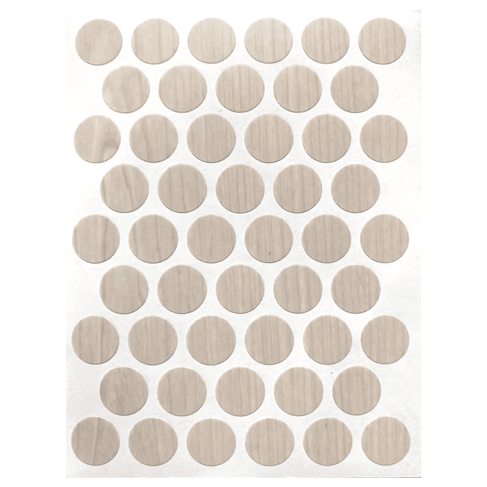 9/16" Screw Cover Cap, Light Oak, PVC, Box of 265