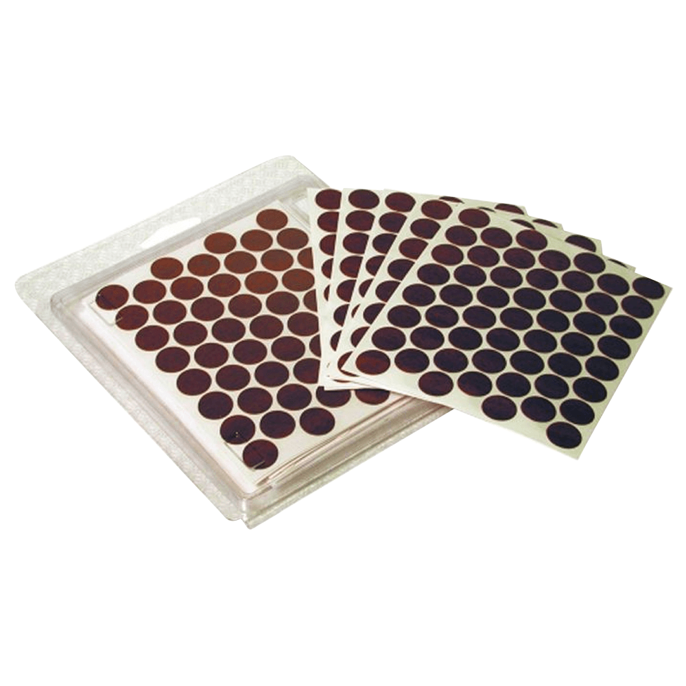 9/16" Screw Cover Cap, Medium Cherry, PVC, Box of 265