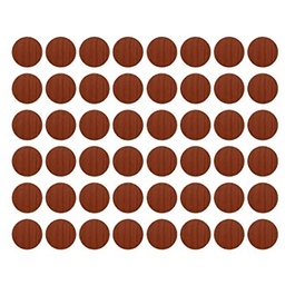 9/16" Screw Cover Cap, Sapele, Wood, Box of 260