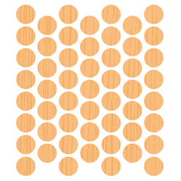 9/16" Screw Cover Cap, White Oak, Wood, Box of 260