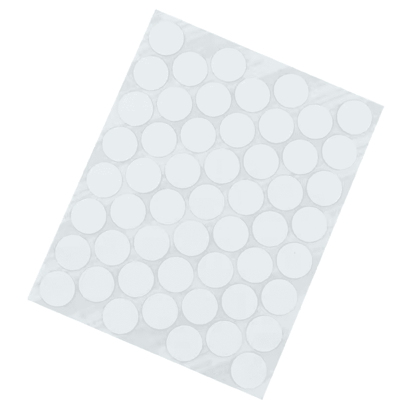 9/16" Screw Cover Cap, White, PVC, Box of 265