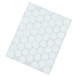 9/16" Screw Cover Cap, White, PVC, Box of 265
