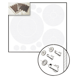 1/64" P1 Plumbing Cap, White, PVC, Box of 5
