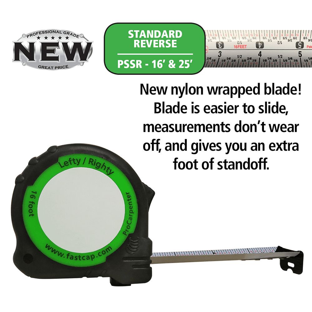 ProCarpenter™ 16' Standard/Reverse Tape Measure