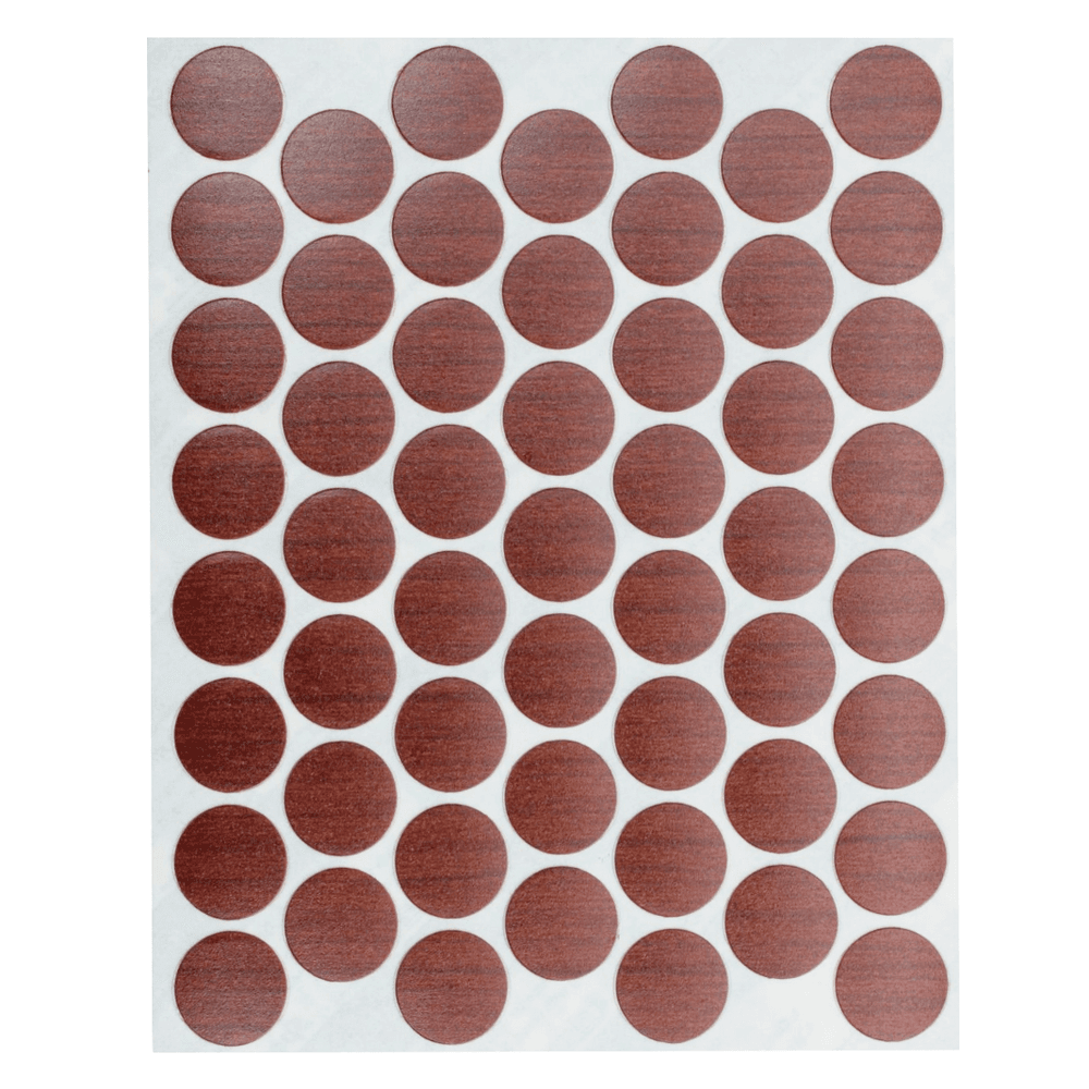 9/16" FastCap Cover Cap, Mahogany, Unfinished Wood, Box of 1040