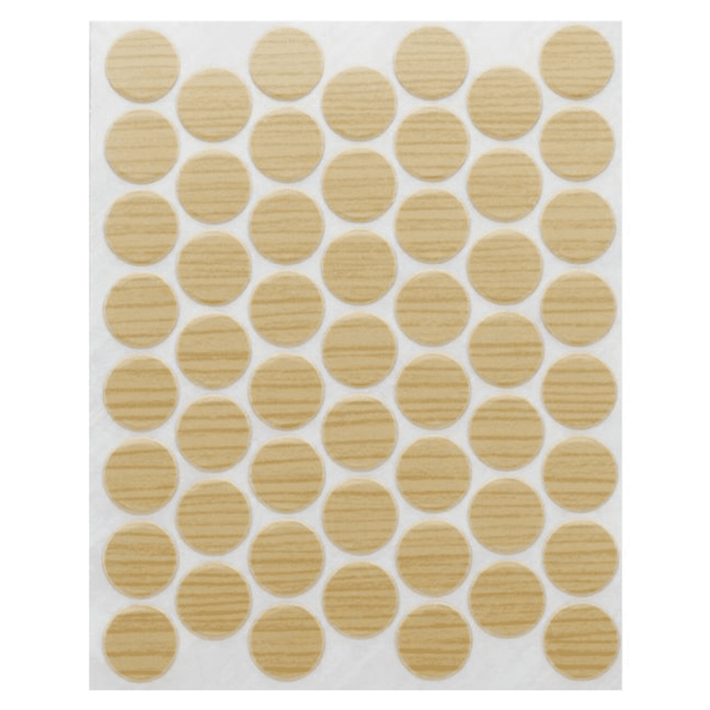 9/16" FastCap Cover Cap, Light Maple, PVC, Box of 1060