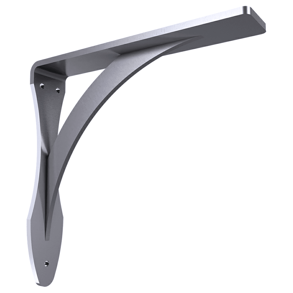 2" x 12" Torii Countertop Support, Stainles Steel Finish