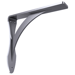 2" x 12" Torii Countertop Support, Stainles Steel Finish