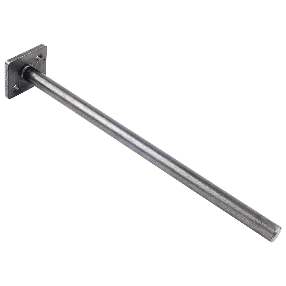 1-3/4" x 6" Floating Shelf Support Rod, Steel Finish