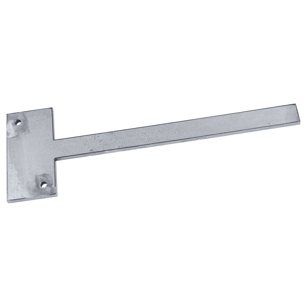 1/4" x 12" Stud Mounted Shelf Bracket, Steel Finish
