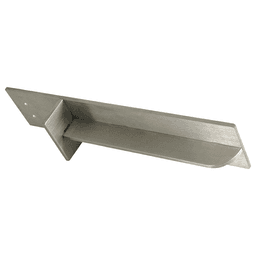 8" x 2" Carrier Granite Countertop Bracket, Stainless Steel Finish