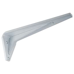 8" x 3" Industrial Shelf Bracket, Quick Silver Finish