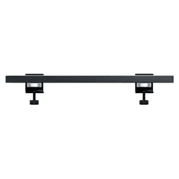 18" Floating Shelf Clamp System, Matte Luxe Noir Black