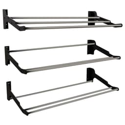 27-1/4" Wine Display Shelf Rack, Silver