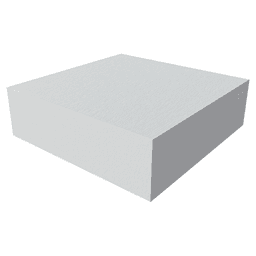 6" x 6" x 2-1/8" Mini Classic Floating Shelf, White