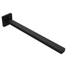 7" Flat Floating Shelf Support Rod, Black