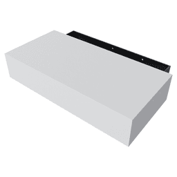 13-3/4" x 7-1/4" x 2-1/2" Concealed Storage Floating Shelf Kit, White