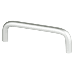 3-1/2" Zurich Wire Pull, Satin Aluminum