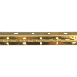 Piano Hinge, 72" Long x 2" Wide, Brass-Plated