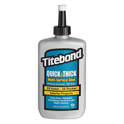 Titebond® Quick & Thick Multi-Surface Glue, Clear, 8 oz Bottle