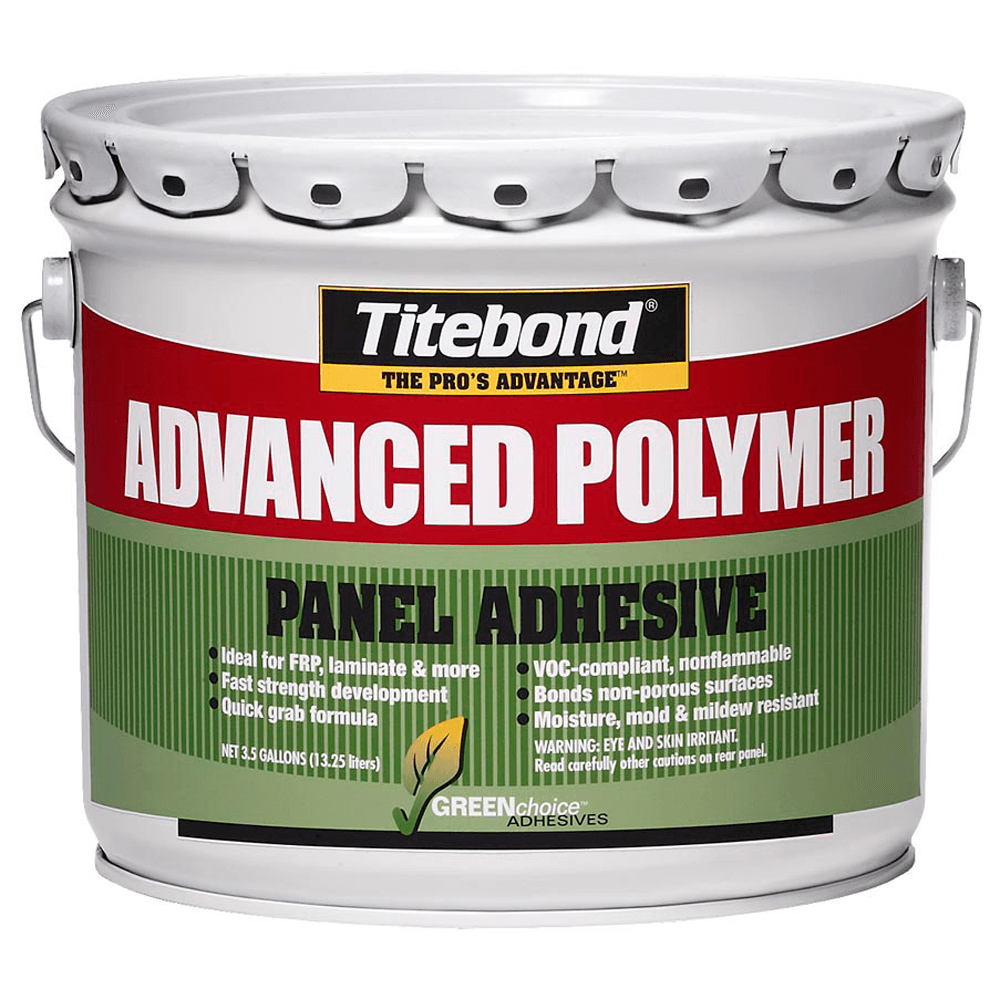 Advanced Polymer Panel Wood Glue, White, 3.5 Gallon Pail