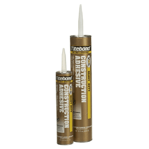 Titebond VOC Heavy-Duty Construction Adhesive, Brown, 28 oz Cartridge