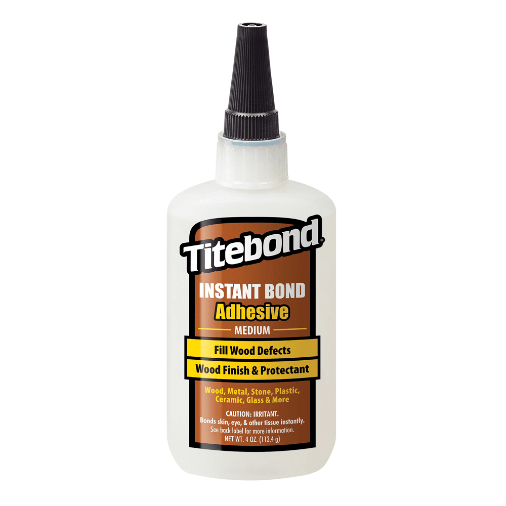 Titebond® Instant Bond Medium Wood Glue, Clear, 4 oz Bottle